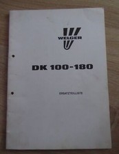 Welger Kipper DK100 + DK120 + DK180 Ersatzteilliste