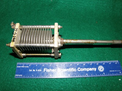 VINTAGE AIR VARIABLE CAPACITOR - 7 - 80 mmf