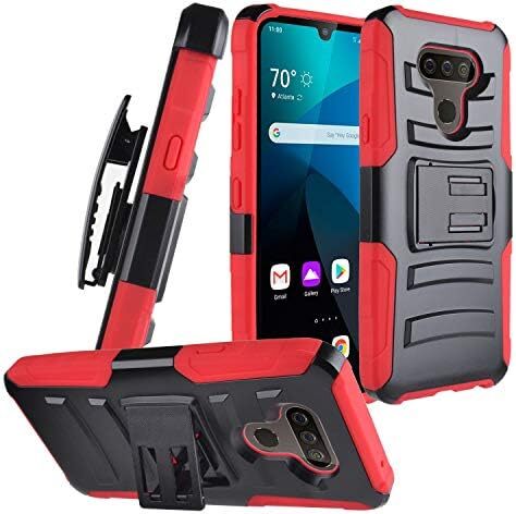 para LG Harmony 4, Xpression Plus 3, LG Premier Pro Plus - Funda de teléfono con clip para cinturón