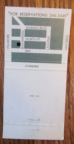 SAN FRANCISCO, CALIFORNIA MATCHBOOK COVER: MULHERNS FULL LENGTH MATCHCOVER -E - Picture 2 of 2