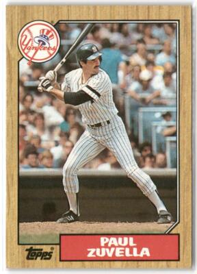 Paul Zuvella 1987 Topps #102 - K6048 | eBay