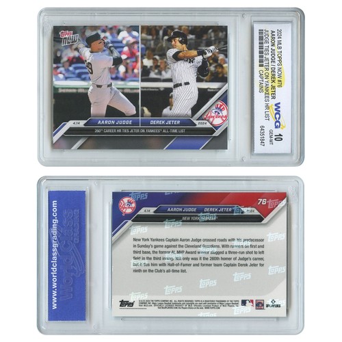 2024 Topps Now 76 Aaron Judge / Derek Jeter