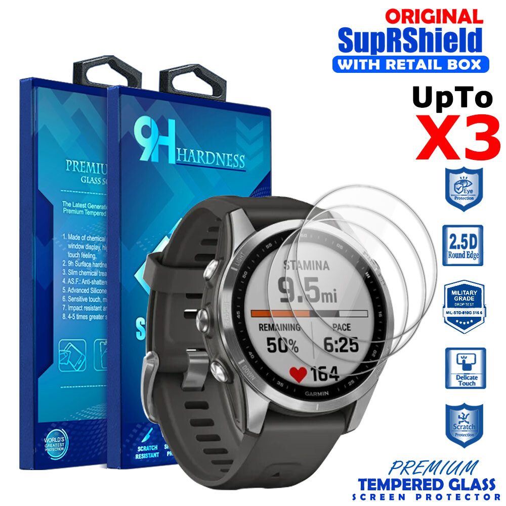 For Garmin Fenix 7S /7 /7S Sapphire Solar Sports Tempered Glass Screen  Protector
