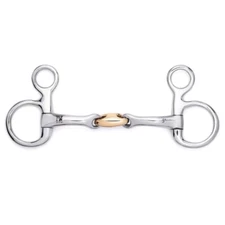 NY Tack Baucher Snaffle Copper Lozenge Jointed Snaffle Horse Bit
