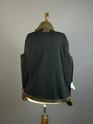 Mammut Khaki Green Soft Shell Windstopper Zip Pockets Jacket Size