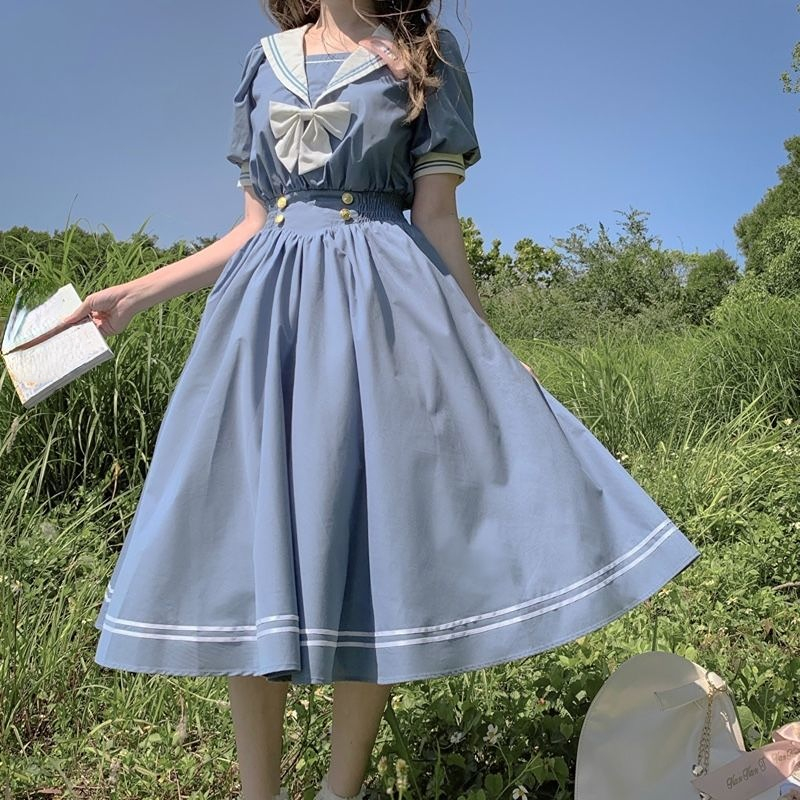 Vestito Bambina Koton Cotone Con Fiocco - Colletto Tondo Taglia 6/7 Anni - Foto 8