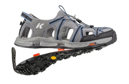 GRÖSSE 14 KORKERS SWIFT CURRENT WATEN ANGELSANDALE MIT VIBRAM XS TREKSOHLEN