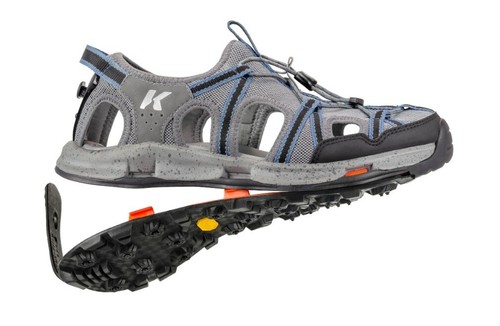 SIZE 14 KORKERS SWIFT CURRENT WADING FISHING SANDAL WITH VIBRAM XS TREK SOLES