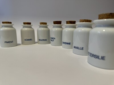 MINIMALIST SPICE JARS  EVA-TRIO DESIGN  BY OLE PALSBY FOR ERIK MANGOR DENMARK
