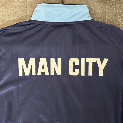 Manchester City Official Track Jacket Full Zip Warmup Windbreaker