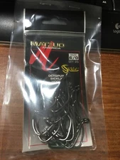 MATZUO AMERICA 6/0 SICKLE OCTOPUS HOOKS (25PK) BLACK CHROME NIP
