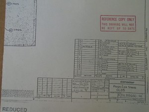 1 EA CANADAIR CL-215 PROPELLER STAND DRAWING #CL215GSE-60