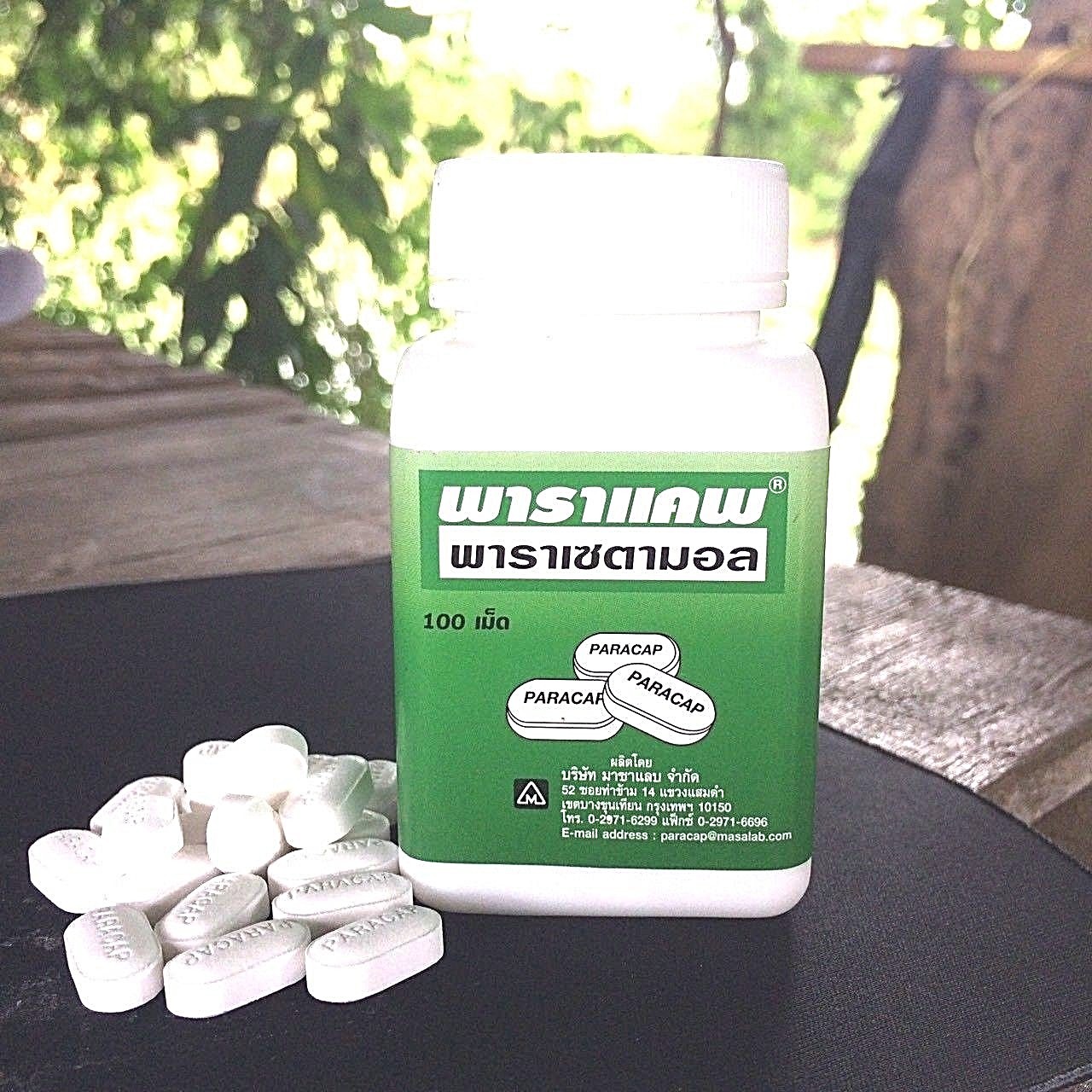 Reduce 500  Antipyretic Head Relief Paracetamol mg Paracap 100 Tablets Pain Fever