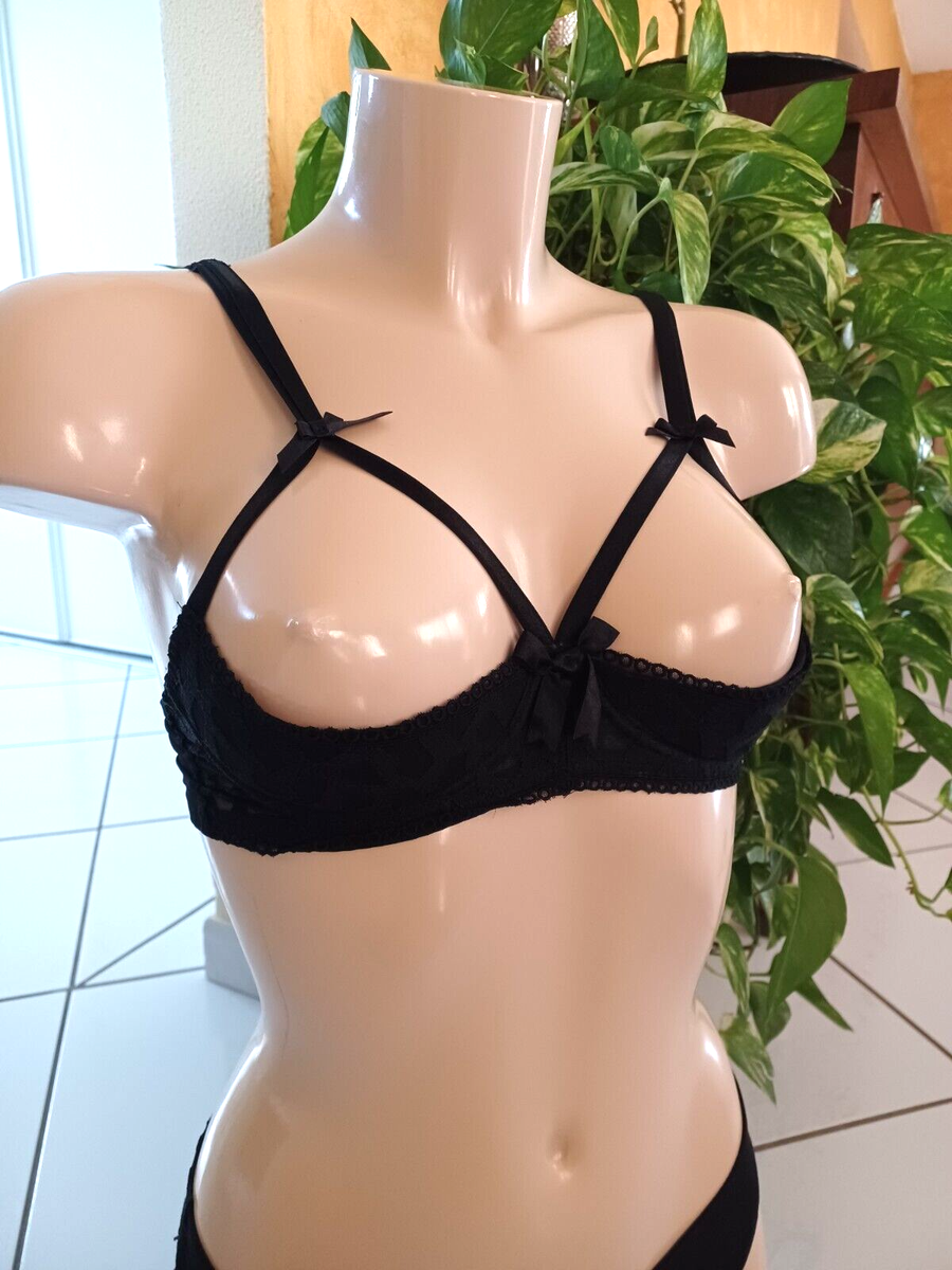 Soutien-gorge Millesia Noir Et Doré 90C - Neuf Sans étiquettes, Style Balconnet