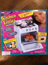 1996 Tyco Kitchen Littles Deluxe Stove / Oven for Barbies, In Box 