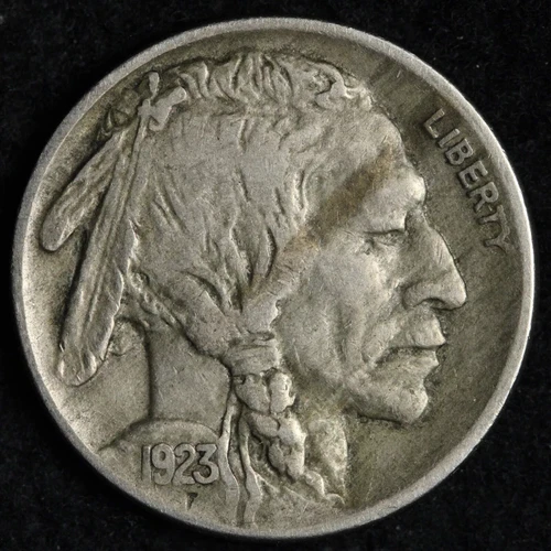 1923 BUFFALO Nickel HIGH GRADE FULL HORN FINE / VF