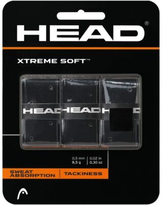 HEAD XTREME SOFT Griffband 0.5mm Tennisschläger Schläger Sport Zubehör schwarz
