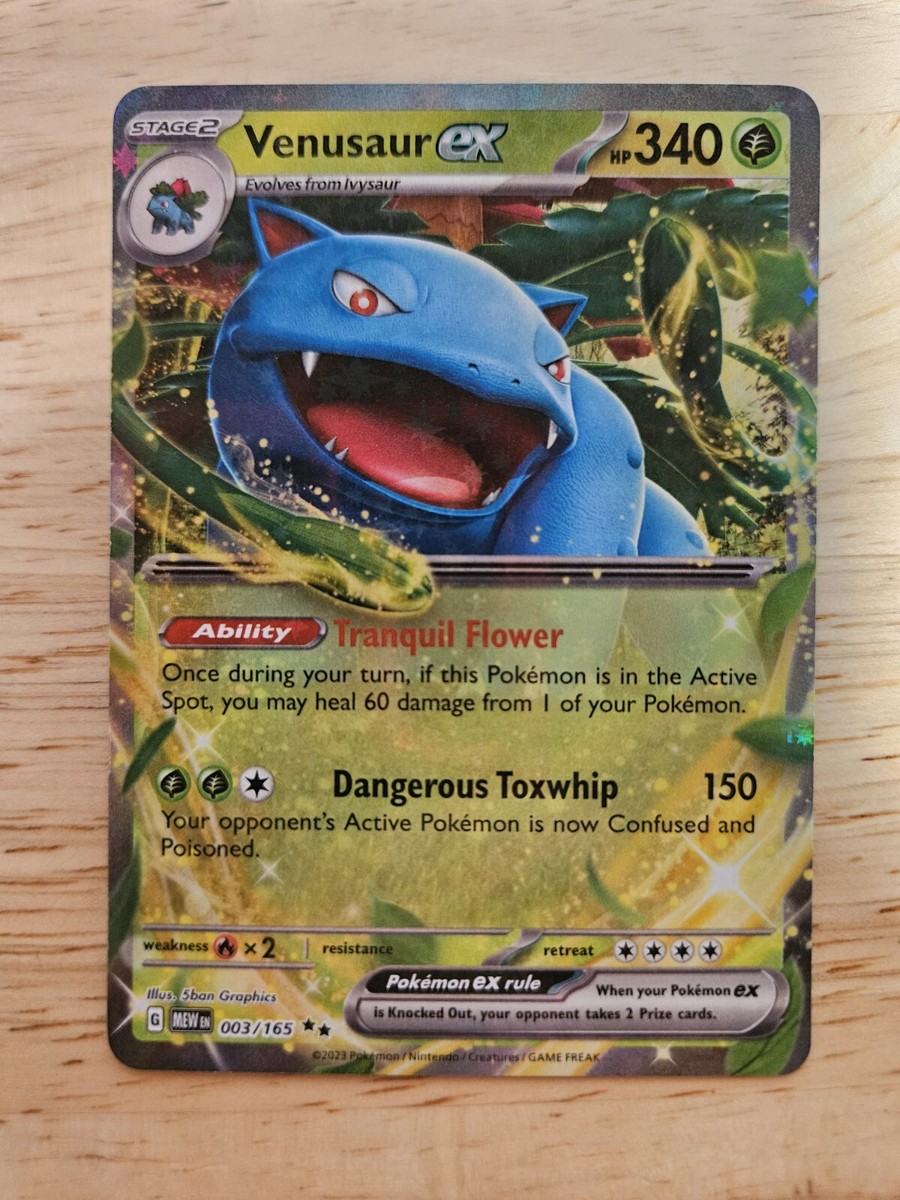Venusaur ex 003/165 S&V 151 (MEW) NM Double Rare Pokemon Card | eBay