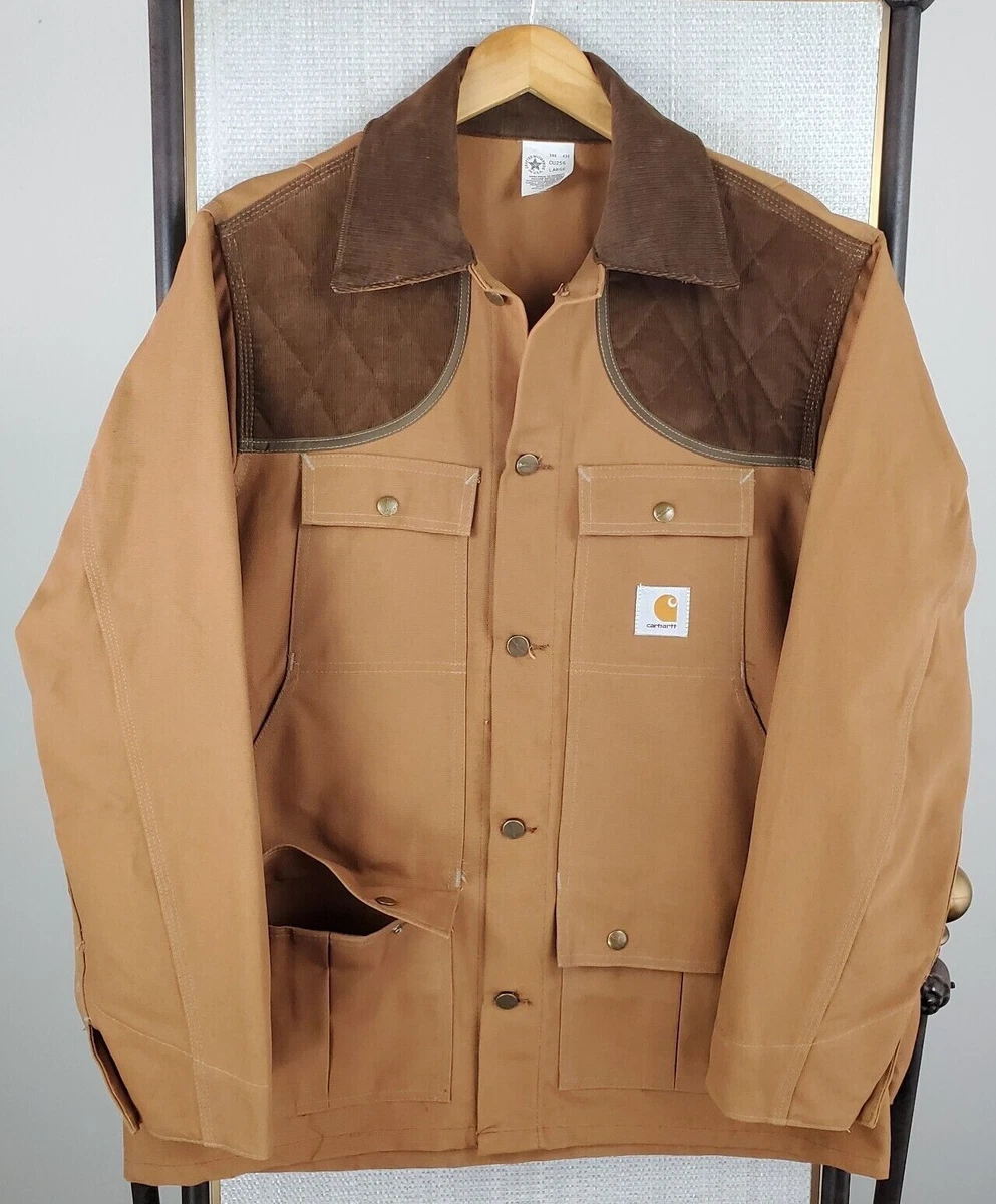 VTG CARHARTT Size Large USA Made Hunting Canvas Duck Jacket Game
