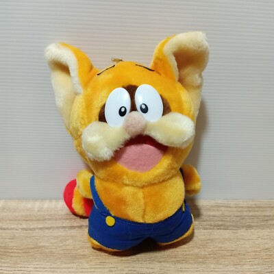 Pokonyan Raccoon Cat Vintage Plush Toy Fujiko Fujio NHK Japan