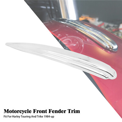 Chrom Vorne Kotflügel Zierleiste Für Harley Softail 1986-2017 Touring 1984-2023