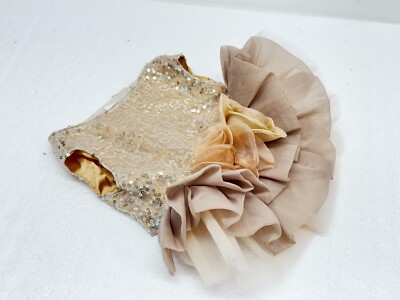 Buffy Pet Home Design Pet Dress Gold Sparkle Size XS | New