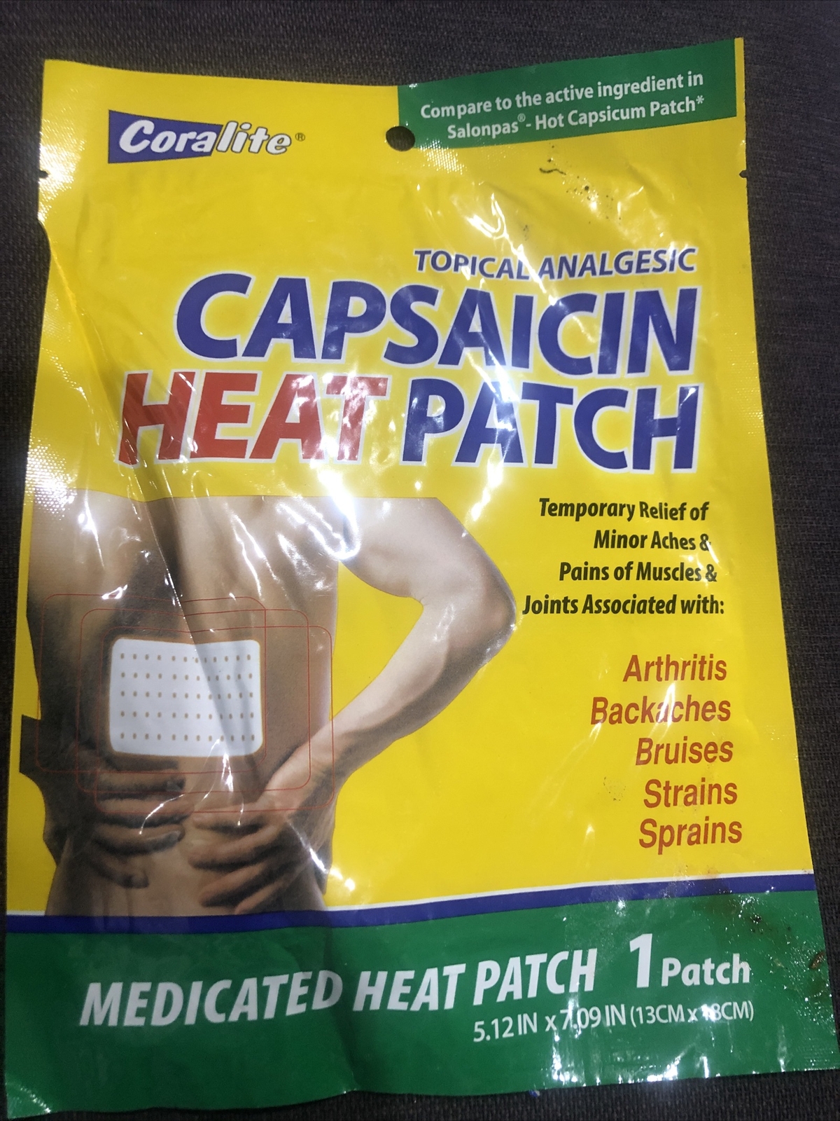 Capsaicin Heat Patch by Coralite 1 Patch eBay
