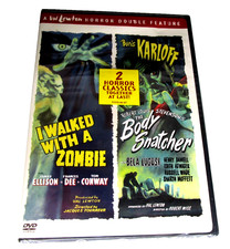 NEW~Horror Double Feature~I Walked with a Zombie/The Body Snatcher DVD Box Set
