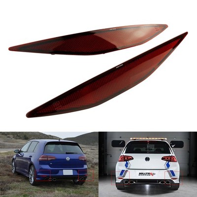 2x Heckstoßstange rot Reflektor für VW Golf VII 5G1,BE1,BE2,BQ1 2012/08-2016/12