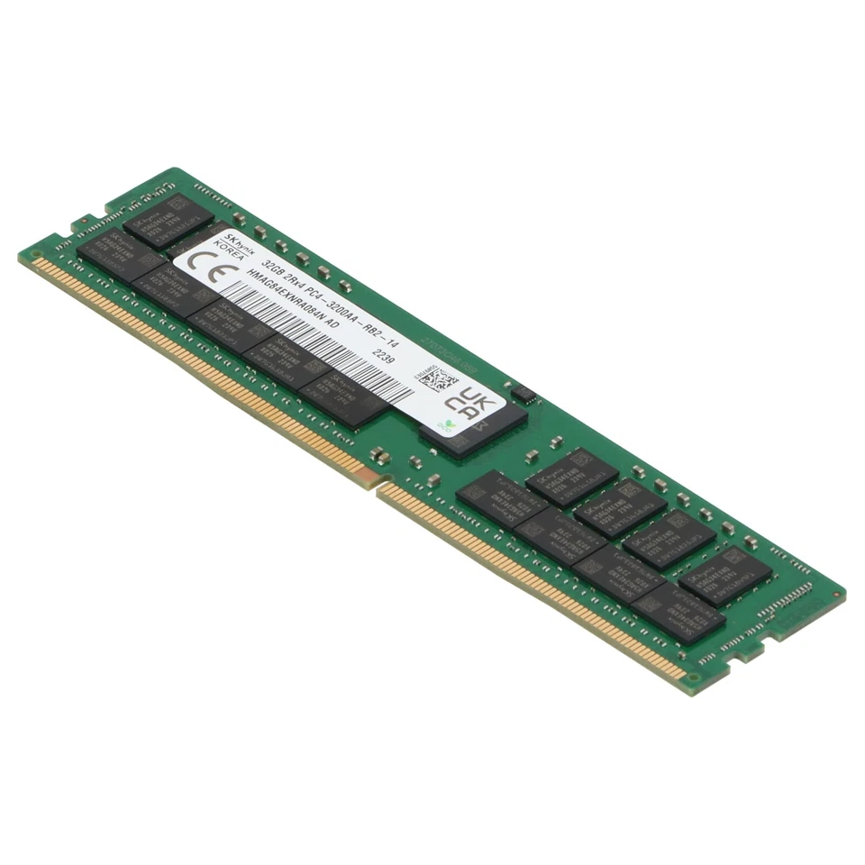 Hynix DDR4 RAM 32GB PC4-3200AA ECC RDIMM 2R - HMAG84EXNRA084N - Bild 3 von 4