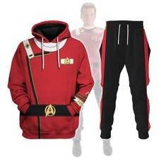 Personalized Admiral James T. Kirk Costume Officer Hoodie Sweatshirt Sweatpants
