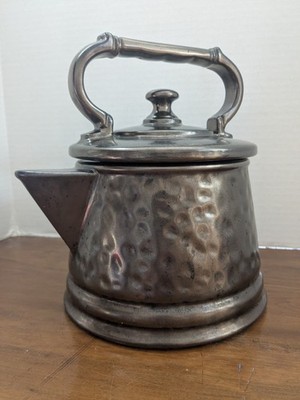Vintage McCoy Pottery Metallic Bronze Tea Kettle ~ Cookie Jar