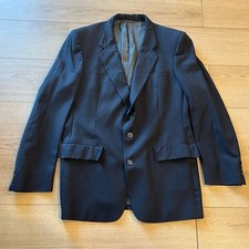 Christian Dior Monsieur Men s Navy Blue Striped Three Button Blazer Size 44