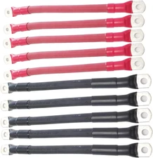 4/0 Solar Battery Cables 5 RED/5 Black 4/0 48" EA Sealed Wind,Rv, Inverter USA