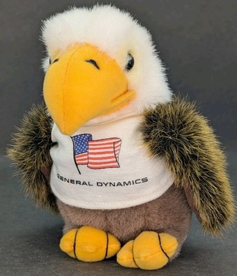 General Dynamics Shirt Promo Ad Plush Toy Eagle Bird 1999 Logo Bear