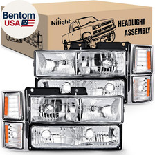 Headlight Assembly Compatible with 1994 1995 1996 1997 1998 Chevy Silverado Taho