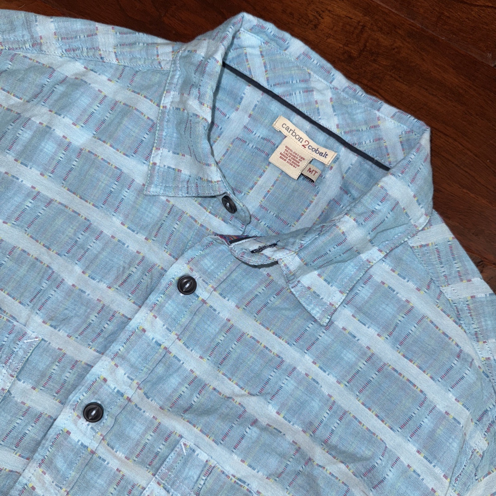 Carbon2Cobalt Effortlessly Cool Patchwork Button … - image 1