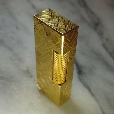 Dunhill Rolla Gasfeuerzeug Gold Florentine funktionstüchtig