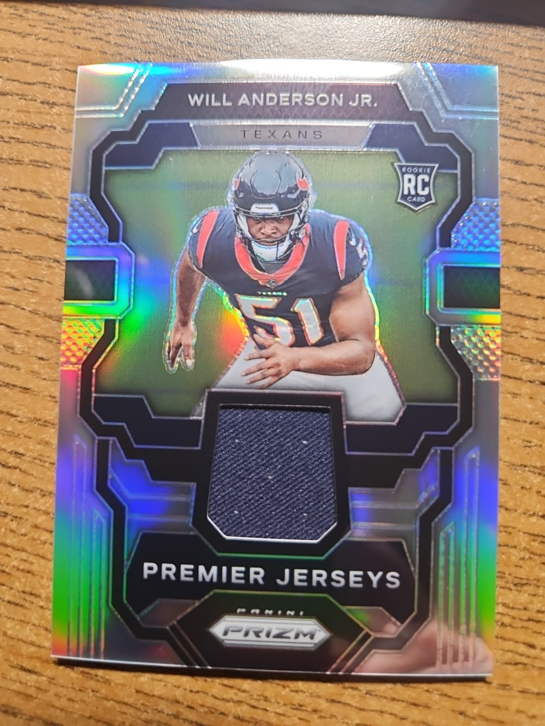 2023 Prizm Will Anderson Jr Rookie Premier Jerseys Silver No. PJ-WA