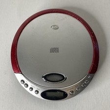 Durabrand CD-566 Personal CD Player, In Silver  Red, Pre-Owned