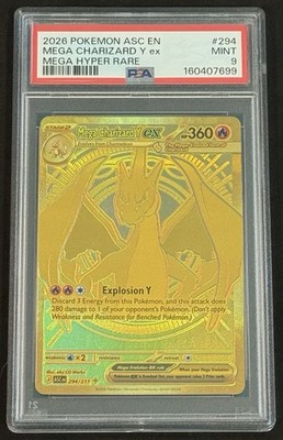 Mega Charizard Y ex 294/217 PSA 9 Ascended Heroes