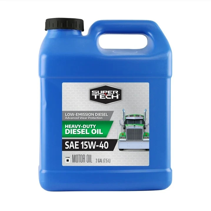 (2 pack) Super Tech Heavy Duty SAE 15W-40 Motor Oil, 2 Gallons, Free ship