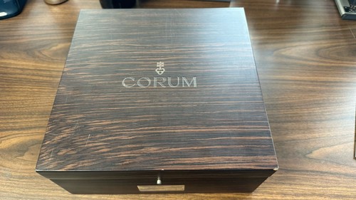 Corum Golden Bridge Watch Box Mirrored With Open Papers