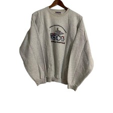 Vintage Hanes Ultimate Cotton US Coast Guard USCG Graphic Crewneck