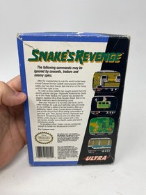 Snake's Revenge (Nintendo, NES, 1990) W/ Box + Manual Authentic Tested Working