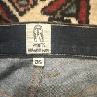 Hiroshi Kato Jeans Mens 36x34 Blue Selvedge Denim Scissors Slim Tapered Dark — photo 4