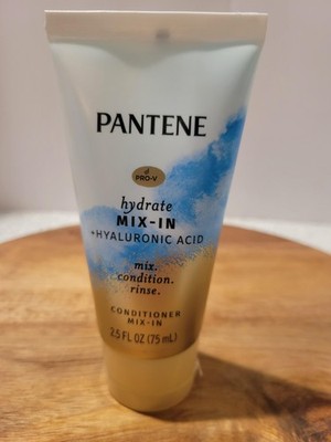 Pantene Hydrate Mix-In Conditioner 2.5 Fl Oz Hyaluronic Acid Travel Moisturizer