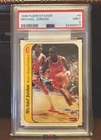 1986 Fleer MICHAEL JORDAN STICKER #8 PSA MINT 9 CENTERED Front & B Back High End