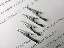 Solder-Type Uninsulated Metal 2" Alligator Clip Set of 4 Pcs.