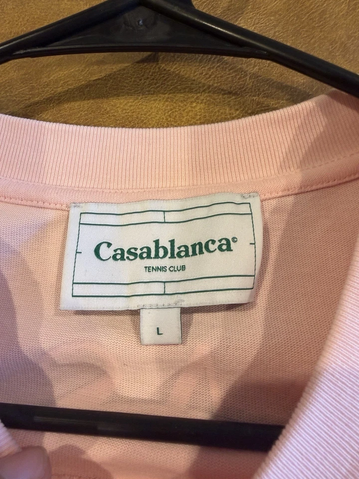 New Without Tags - Pink Men’s Casablanca T-shirt Size L - MSRP $300.00 - Image 3 of 4